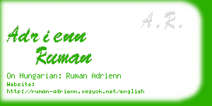 adrienn ruman business card